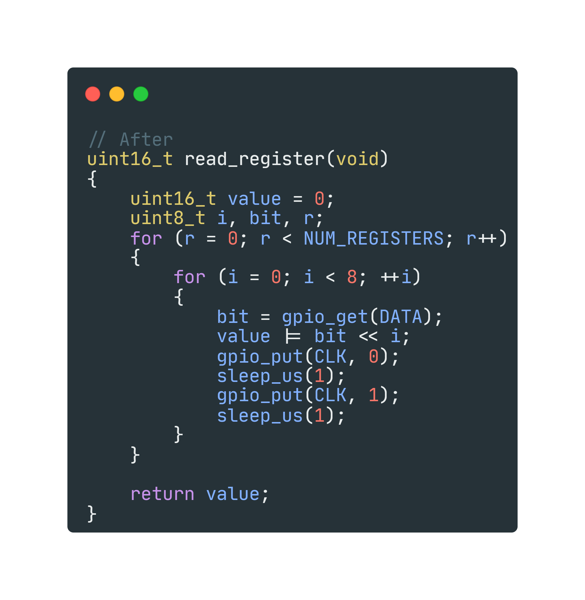 Fixed Code