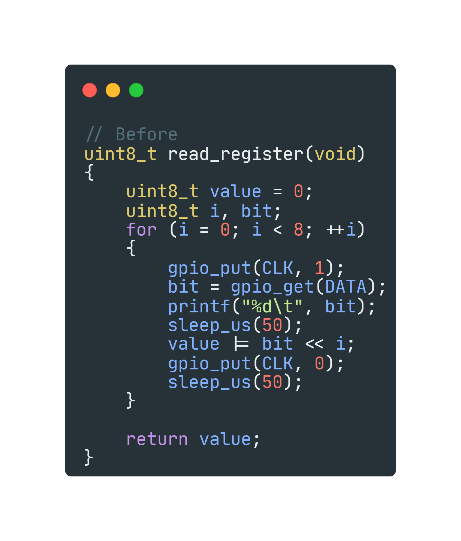Initial Code